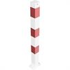 Poste de barrera tubo de acero 70 x 70 mm fijo, para fijación con tacos galvanizado en caliente / recubierto de blanco | Bild 2