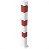 Poste de barrera tubo de acero 70 x 70 mm fijo, para fijación con tacos galvanizado en caliente / recubierto de blanco | Bild 4