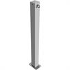 Poste de barrera tubo de acero 70 x 70 mm fijo, para fijación con tacos galvanizado en caliente / recubierto de blanco | Bild 4