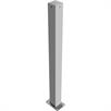 Poste de barrera tubo de acero 70 x 70 mm fijo, para fijación con tacos galvanizado en caliente / recubierto de blanco | Bild 4