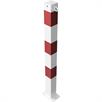 Poste de barrera tubo de acero 70 x 70 mm fijo, para fijación con tacos galvanizado en caliente / recubierto de blanco | Bild 4