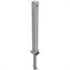 Poste de barrera tubo de acero 70 x 70 mm plegable, con cerradura de cilindro de perfil | Bild 4