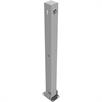 Poste de barrera tubo de acero 70 x 70 mm plegable, con cerradura de cilindro de perfil | Bild 4