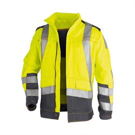 SAFETY 7 Chaqueta de trabajo de alta visibilidad PSA 3 - amarillo de advertencia/antracita