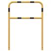 Soporte tubular de acero amarillo / negro con travesaño para colocar en el hormigón | Bild 2