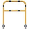 Soporte tubular de acero amarillo/negro con travesaño para montaje en pared | Bild 2