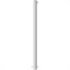 Tubo de acero de poste de barrera - Ø 76 x 2,6 mm fijo, para colocar en el hormigón galvanizado en caliente / revestido de blanco | Bild 3