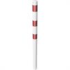 Tubo de acero de poste de barrera - Ø 76 x 2,6 mm fijo, para colocar en el hormigón galvanizado en caliente / revestido de blanco | Bild 4