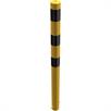 Tubo de acero del poste de la barrera - Ø 89 x 2,9 mm amarillo / negro | Bild 2
