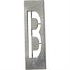 Metallist šabloonid SET metallist tähtedele 40 cm kõrgusele - A-Z - Kiri B - 40 cm