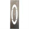 Metallist šabloonid SET metallist tähtedele 40 cm kõrgusele - A-Z - Täht O - 40 cm