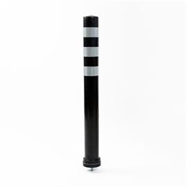 Paindlik poller BERND must valgete triipudega - 800 mm