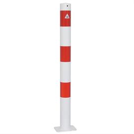 Tõkkepost terastorust - Ø 76 x 2,6 mm, fikseeritud, võimalik kallutada kuni 30° igast küljest.