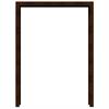 Corten-teräksestä valmistettu kiinnike, joka on valmistettu 80x40x3mm U-profiileista.