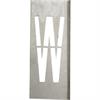 Metallikaavio metallikirjaimille 40 cm korkeuteen - Kirjain W - 40 cm