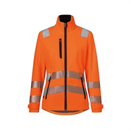 PROTECTIQ High-Vis naisten softshell-takki PSA 2 - varoitus oranssi/antrasiitti