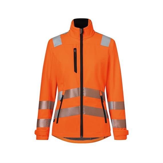 REFLECTIQ High-Vis naisten softshell-takki PSA 2 - varoitus oranssi/antrasiitti