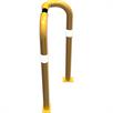 Arceau de protection 90° version approfondie d'un côté Tube acier - Ø 76 mm jaune / noir | Bild 2