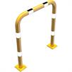 Arceau de protection amovible en tube d'acier - Ø 76 mm jaune / noir | Bild 2