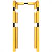 Arceau de protection Arceau double en tube d'acier - Ø 76 mm jaune / noir | Bild 3
