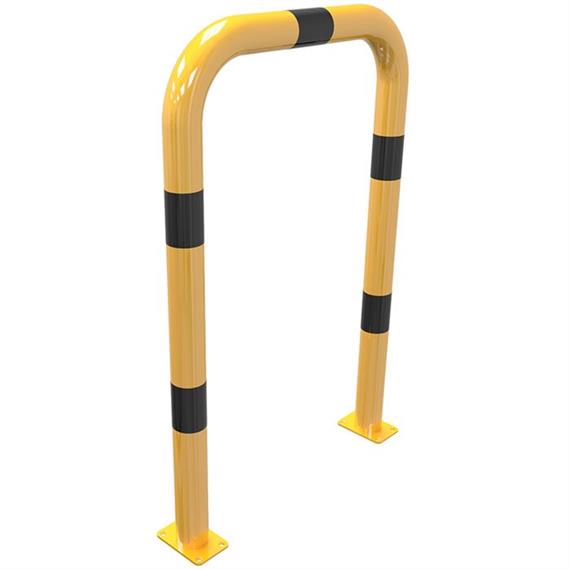 Arceau de protection en tube d'acier - Ø 76 mm jaune / noir