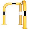 Arceau de protection 90° isocèle tube acier - Ø 76 mm jaune / noir | Bild 3