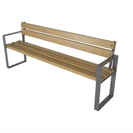 Banc avec éléments en bois L05