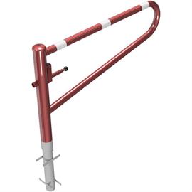 Barrière à grille pivotante