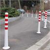 Flexipfosten® blanc 1000 mm avec bandes réfléchissantes rouges | Bild 2