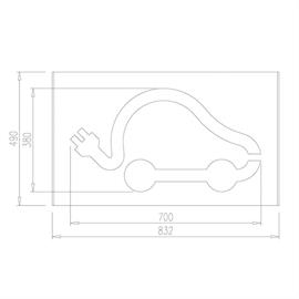 Gabarit pour véhicules électriques