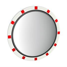 Miroir de circulation en acier inoxydable Basic - Standard 800 x 800 mm, rond