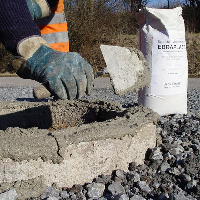 Mortier de maçonnerie pour puits EBRAPLAST, Coulis et mortier de maçonnerie  - STRAMAT Vertriebs GmbH