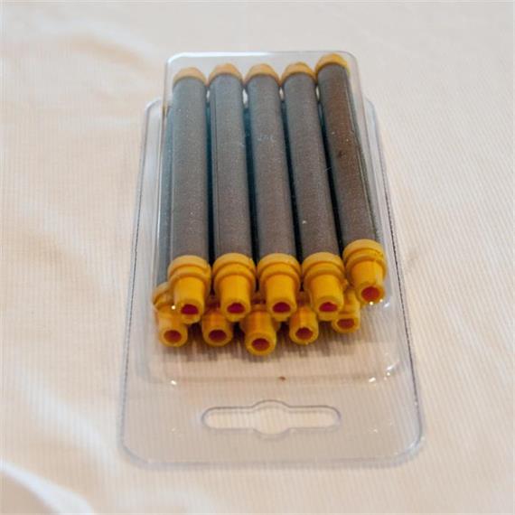 Pistolets à peinture filtre enfichable 100 mesh (jaune)