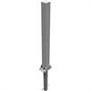 Poteau de barrage en tube d'acier 70 x 70 mm rabattable, pour cadenas | Bild 2