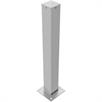 Poteau de délimitation en tube d'acier 100 x 100 x 3 mm fixe, pour fixation par chevilles | Bild 2