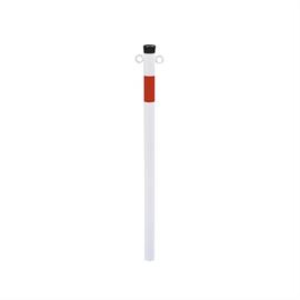 Poteau de délimitation en tube d'acier - Ø 42 x 2,5 mm fixe à sceller dans du béton