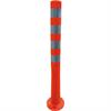 Poteau Flexi rouge blanc bandes rétroréfléchissantes - Ø 80 mm