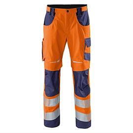 REFLECTIQ Pantalon haute visibilité PSA 2 - orange vif/bleu foncé