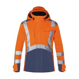 REFLECTIQ Veste hardshell haute visibilité PSA 2 - orange vif/bleu foncé