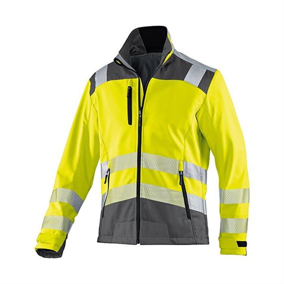 REFLECTIQ Veste Softshell haute visibilité PSA 2 - jaune chaud/anthracite - Taille : XS
