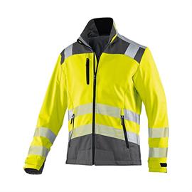 REFLECTIQ Veste Softshell haute visibilité PSA 2 - jaune chaud/anthracite - Taille : XS