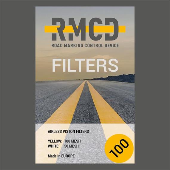 RMCD - Filtre à insertion pour pistolet à peinture 100 Mesh (jaune)