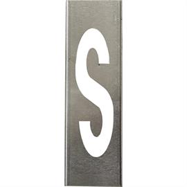 SET de pochoirs métalliques pour lettres en métal de 40 cm de haut - A à Z - Lettre S - 30 cm