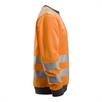 Sweat-shirt haute visibilité, classe de sécurité 2/3 orange | Bild 3