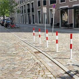 PARAT B στύλος κλειδώματος, 76 / 1330 mm, κόκκινο-λευκό