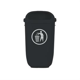 Ευέλικτος κάδος απορριμμάτων χωρίς στήλη για την απόρριψη περιττωμάτων σκύλων  RAL 6002 Πράσινο φύλλο