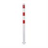 Χαλύβδινος σωλήνας φραγμού - Ø 76 x 2,6 mm σταθερός, για τοποθέτηση σε σκυρόδεμα γαλβανισμένος εν θερμώ / λευκή επίστρωση