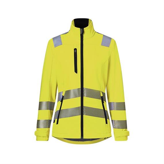 REFLECTIQ High-Vis női softshell dzseki PSA 2 - figyelmeztetés sárga/antracit