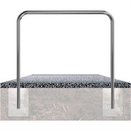 Rozsdamentes acél konzol - Ø 48 mm betonba helyezéshez