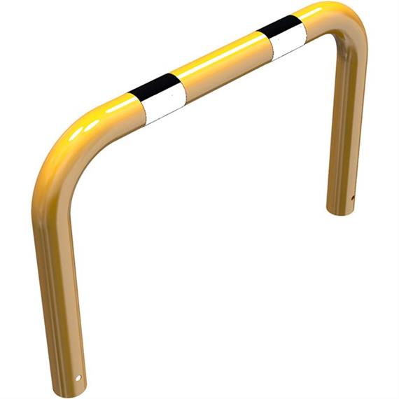 Barra di protezione antiurto in tubo d'acciaio - Ø 76 mm giallo / nero